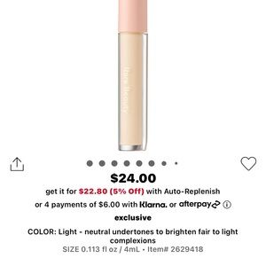 rare beauty LIGHT eye brighter used once.